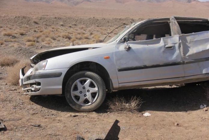 ۲ کشته و ۶ زخمی بر اثر واژگونی خودرو اتباع بیگانه در مهریز