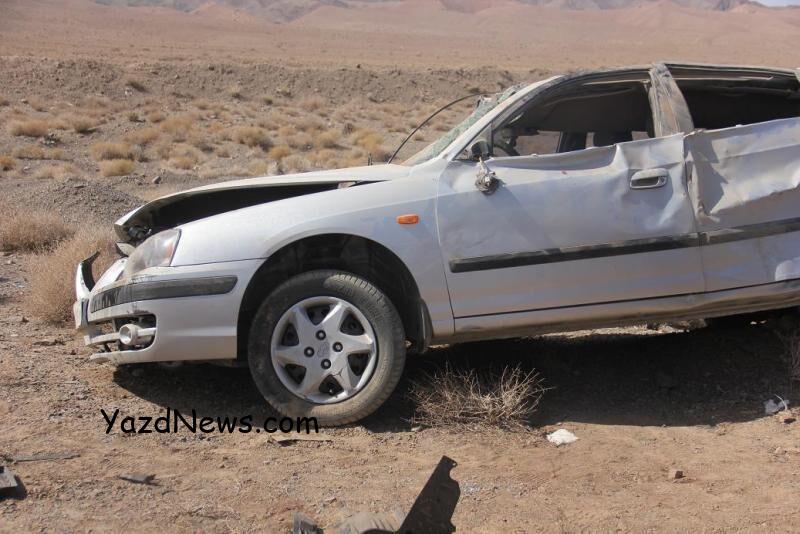 ۲ کشته و ۶ زخمی بر اثر واژگونی خودرو اتباع بیگانه در مهریز